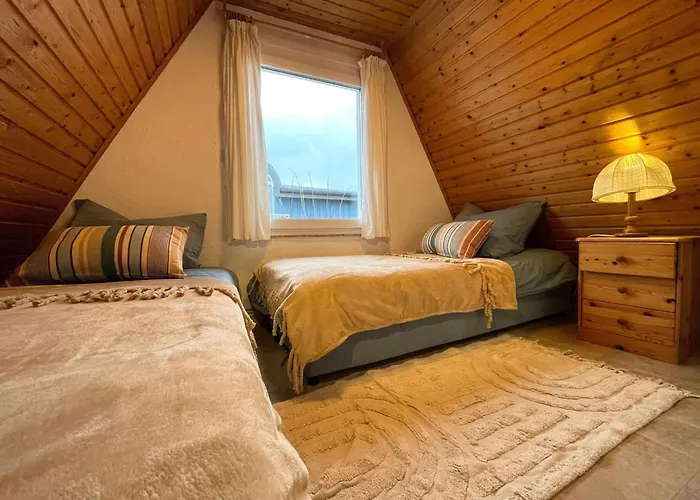 Finnhütte Mit Kamin Und Meerblick - Balkon Chalet *